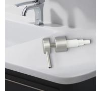 Bomba dispensadora de acero inoxidable 304 con boquilla lisa para aplicaciones de boca de botella de 25 mm (C)