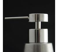 Bomba dispensadora de loción de acero inoxidable 304 con espejo compatible con botellas de 25 mm, dispensación precisa de líquidos de 2 ml, viene con tubo de 14 cm para uso (G)