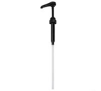 Bomba dosificadora para botellas de jarabe de rosca 28/400, volumen de elevación de 10 ml, dispensador de presión manual para porciones precisas en cocina y bar, botellas estándar, color negro (negro)
