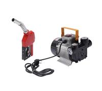 Bomba eléctrica de transferencia de aceite para extraer combustible, juego completo, 220 V, 0,55 kW, color negro y plateado