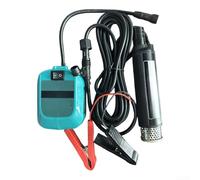 Bomba eléctrica de transferencia de agua de aceite 12 V 24 V 100 W 30 L flujo mínimo 5 m elevación aleación de aluminio motor de alambre de cobre negro delgado 3.5CM Mecánica Diesel Urea Light Oil