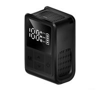 Bomba eléctrica digital para bicicleta, compacta, portátil, 130 psi, mini inflador de aire de alta presión para bicicletas, motocicletas y pelotas deportivas, color negro (negro)