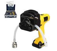 Bomba eléctrica for muestreo de aguas profundas, bomba peristáltica portátil con velocidad ajustable de 0 a 1500 rpm, alimentada por batería, muestreador de líquidos portátil con estuche de transporte