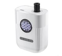 Bomba eléctrica para bicicletas de carretera y montaña, compresor de aire portátil de 150 PSI con pantalla de presión digital, carga USB-C, apagado automático e inflado con un solo toque (negro/blanco