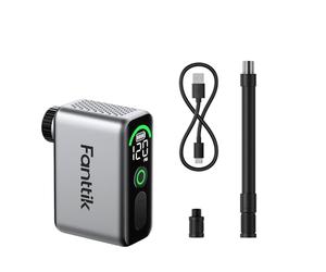 Bomba eléctrica para Bicicletas Fanttik X10 Ace Tiny Mini, Bomba de Aire compacta de 120 PSI con válvula Presta y Schrader, Bomba eléctrica de inflado rápido para Bicicletas,