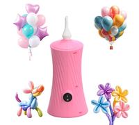 Bomba eléctrica para globos, bomba de globos de aire portátil rosa para globos largos, máquina infladora de globos para torcidos, animales clásicos redondos, papel de aluminio, globos de látex