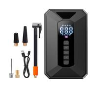Bomba Eléctrica Portátil Inflador Eléctrico Recargable con Pantalla Digital | Mini Bomba de Aire para Exteriores Para Hogar, Viajes, Deportes, Playa, Carretera, Exterior, Garaje y