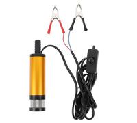 Bomba Eléctrica Sumergible Portátil Dc12v 38mm para Agua y Diésel | Cobre y Acero Inoxidable, 12 L/ y 2m, Uso Económico para Talleres y Maquinaria