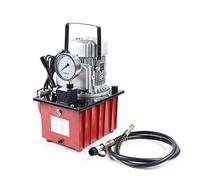 Bomba electrohidráulica, bomba hidráulica eléctrica de 750 W con depósito de combustible de 7 L, bomba hidráulica con manómetro, bomba electrohidráulica, presión de trabajo 2-70 Mpa