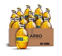 Bomba Energy Drink Classic 12 x 250 ml - Bebida refrescante en elegante botella de cristal en paquete de 12 pegatinas ArBo-Living