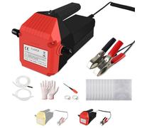 Bomba Extractora Aceite Coche Bomba Gasoil Diesel 12V 80W Bomba Para Gasóleo Bomba Aceite Extraccion Coche para Automóviles/Motocicletas/Barcos/Carava Incluye Instrucciones y Toallitas Oleosas (rojo)