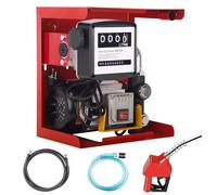 Bomba Gasoil, Bomba Aceite Trasvase Gasoil 220-230V 550 W Bomba Aceite Autocebante, Estaciones Reabastecimiento Móvil de 60L/min, Con Manguerasy Pistola de Dispensación, Para Coches, Camiones Cisterna
