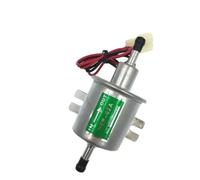 Bomba Gasolina 12V En Línea Para Baja Presión Universal Gas Diésel Gasolina Para Carburador Motocicleta Coche ATV 12V Bomba Combustible Eléctrica HEP-02A Fuel Pump(Plata)