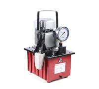 Bomba hidráulica, CA 220 V, 0,75 kW, bomba hidráulica eléctrica con depósito de combustible de 7 L, 2 Mpa -70 Mpa, 0,6 L/min, con válvula manual, interruptor de pie, para dispositivos hidráulicos