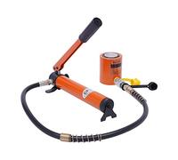 Bomba hidráulica, cilindro hidráulico de una sola sección 20T con bomba hidráulica CP-180 gato hidráulico ultrafino superficie útil para maquinaria de construcción naval (naranja)