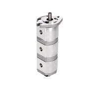 Bomba hidráulica de engranajes HGP-111A, bomba hidráulica rotativa izquierda, bomba de engranajes triple, bomba de refuerzo, bomba de aceite de alta presión, accesorios for motor(HGP-111A-F7-7-7L)