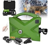 Bomba hidráulica eléctrica, doble acción, 70 Mpa 10152 PSI, incluye 2 baterías (4 Ah/18 V) y control remoto