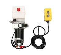 Bomba hidráulica eléctrica, unidad hidráulica de 12 V, bomba hidráulica para volquete, 2850 rpm, prensa hidráulica con indicador de voltaje y mando a distancia para plataformas de elevación de