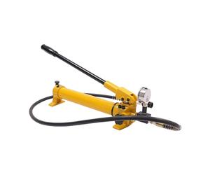 Bomba hidráulica manual, bomba hidráulica manual de 700 bar, válvula de seguridad integrada con mango, cilindro hidráulico de 1,9 m para herramientas hidráulicas