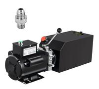 Bomba hidráulica VEVOR 14 L, 220 V, bomba hidráulica eléctrica de 25,2 kg, con depósito de metal de hierro negro (14 L, bomba hidráulica de doble acción), de alta calidad
