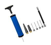 Bomba inflable de baloncesto, voleibol, fútbol, boquilla de aguja, manguera de extensión, bomba de mano con bomba de fútbol para deportes