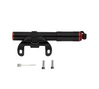 Bomba ligera de aleación de aluminio para bicicleta con manguera flexible e interruptor de boquilla para válvulas americanas y válvulas, portátil para ciclismo y necesidades de inflado de bolas