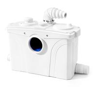 Bomba maceradora de 1.2 HP con función PCB, bomba de inodoro, bomba de fregadero de utilidad a 32.8 pies, 2500 GPH, sistema de inodoro macerador con 4 entradas de agua, 1 salida para inodoro, ducha