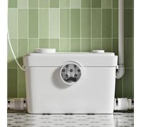 Bomba Macerator de 750 W para elevador de inodoro, motor de cobre, 3 conexiones (inodoro/ducha/lavabo), altura de extracción de 11 m, plana para montaje en pared