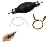 Bomba Manual de Combustible,Armastuse Bomba Extractora Aceite Coche con Manguera de 2M y 1Abrazaderas, Bomba Gasolina, Bomba Transferencia Universal para Automóviles, Barco y Cortadora