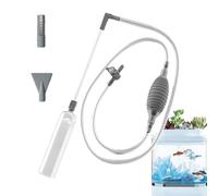 Bomba manual de mano - aspiradora de sifón de acuario, bomba de limpieza de aspiradora de peces | Cleaner de grava de aspiración de peces, cambiador de cambio de agua de mano, accesorios de tanques de