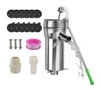 Bomba Manual Para - Bomba Manual De Acero Inoxidable | Bomba Manual Para Profundos, Gran Rendimiento De Agua | Kit Bomba De Jarra De Agua Subterránea Para Pozo De Jardín