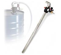 Bomba Neumática De Barril De Acero Inoxidable, Bomba De Transferencia De Aceite Accionada Por Aire Para Bidones Con Sellado Hermético, Caudal Ajustable, Funciones Diversas, Para El Transporte De