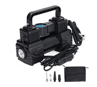 Bomba neumáticos para automóvil portátil EVTSCAN 12V, con luz LED, Cable alimentación Largo 10 pies, Pantalla LCD Digital 120W Compresor Aire eléctrico Inflador neumáticos Emergencia