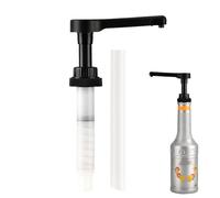 Bomba para botella de jarabe - 10 cc 0,3 oz 23 cm, bomba de dispensación, esencial para bar café | Apto para botellas Monin Davinci de 750 ml 25,4 oz casa té cóctel B