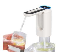 Bomba para botellas de agua, dispensador de agua eléctrico recargable por USB, portátil, plegable, interruptor de agua potable con manguera de silicona de 50 cm para garrafas y botellas de 5-18 L
