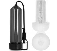 Bomba para el pene inject rx7 masturbador negro, Ancho 60 mm, Longitud 240 mm, Departamento HOMBRE, Colores Negro