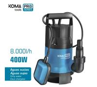BOMBA PARA EXTRACCION DE AGUA SUCIA 400W 17x33cm KOMA TOOLS