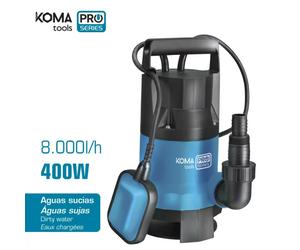 Bomba para Extração de Água Suja Koma Tools Pro Series - 400 W - 17 x 33 cm
