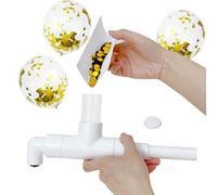 Bomba para globos: máquina para rellenar globos de 9,45 pulgadas, máquina para rellenarpolvo dorado de lentejuelas de confeti, dispositivo para rellenar globo de | Kit de decoración para luga