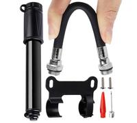 Bomba para neumáticos de bicicleta | Pequeña bomba para inflado - Herramienta de mantenimiento exterior con tubo para inflado rápido en desplazamiento Camping Viaje Ciclismo por carretera