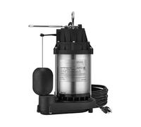 Bomba peristáltica, bomba de sumidero 1/2 HP 3960 GPH sumergible de acero inoxidable con cable de 10,1 m