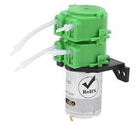Bomba peristáltica, bomba peristáltica de doble cabezal mini bomba dosificadora de circulación de agua 1x3 mm para viscosa (DC24V)
