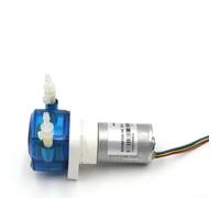 Bomba peristáltica de 12 V CC para mini unidad dosificadora, bajo ruido, 100 ml/min, caudal para transferencia de líquido de acuario de laboratorio, azul (HEB10-12V)