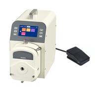 Bomba peristáltica de alto flujo M5, bomba dosificadora ajustable de AC100V-240V con Motor paso a paso, interruptor de pie, RS485, 600RPM for laboratorio(EU)