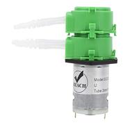 Bomba peristáltica de doble cabezal, bomba peristáltica plana, bomba dosificadora, dosificación de agua líquida para pecera, acuario, circulación de 3 * 5 mm(DC12V)