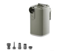 Bomba portátil multifunción para inflables al aire libre, incluyendo colchones de aire, almohadas y bolsas con luz LED integrada (verde)