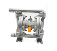 Bomba química Bombas de diafragma doble accionadas por aire, 1/2 '' 19L/min Bomba neumática de combustible líquido de aleación de aluminio Tratamiento de agua(F46 diaphragm)