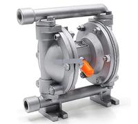 Bomba química Bombas neumáticas de doble diafragma 1/2"Tratamiento agua neumático del surtidor gasolina líquido la aleación aluminio 19 L/min 5GPM Bomba Industrial(Santoprene diaphragm)