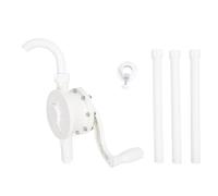 Bomba rotativa, bomba manual de tambor para aceite fluido hidráulico, bomba de combustible de transferencia eficiente con tubo de entrada de óxido y cómodo mango giratorio para plantas S