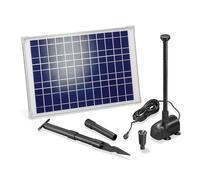 Bomba Solar para Estanque de 20 W, módulo Solar de 1350 l/h, caudal, Cabezal de Entrega de 1,9 m, Juego Completo para Estanque de jardín